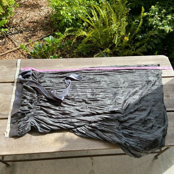 Maternal America Womens Dress M Silver Gray Strapless Formal Burnout Floral NEW - Picture 7 of 8